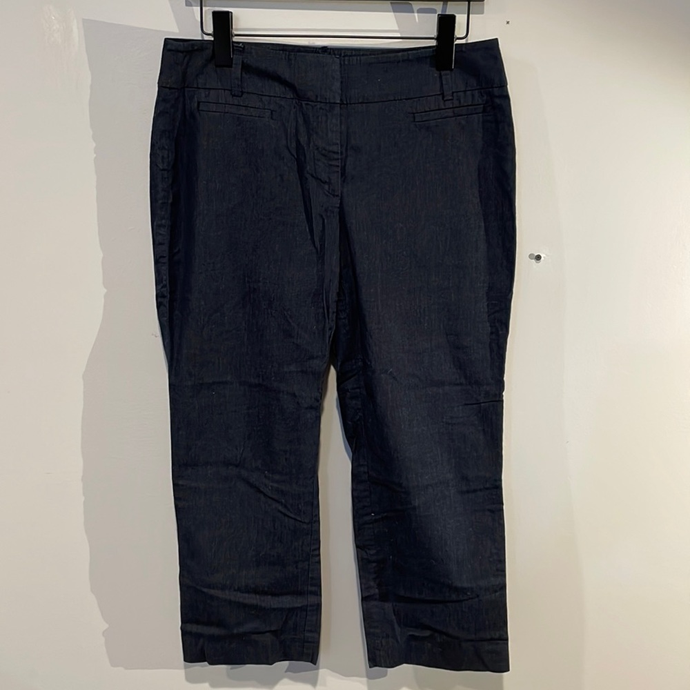 Loft Factory Curvy Straight Leg Cropped Pants in Sz 6